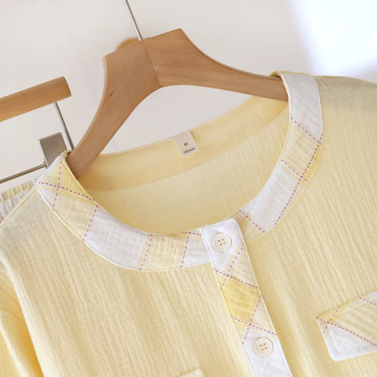 The Muslin House™ Mia - 100% Muslin Cotton Pajama