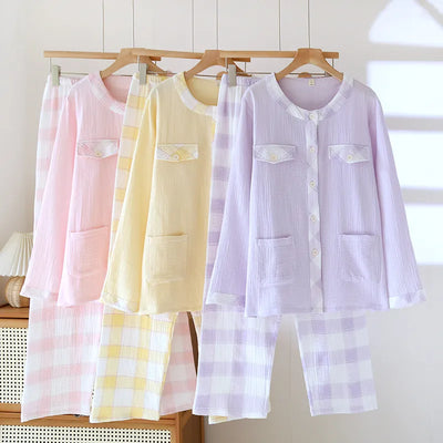 The Muslin House™ Mia - 100% Muslin Cotton Pajama