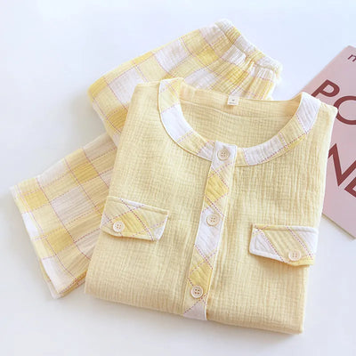 The Muslin House™ Mia - 100% Muslin Cotton Pajama