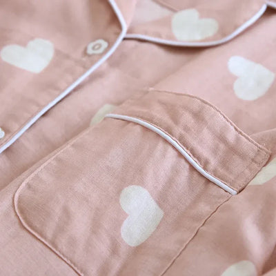 The Muslin House™ Heartly - 100% Cotton Pyjama