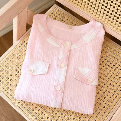 The Muslin House™ Mia - 100% Muslin Cotton Pajama