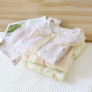 The Muslin House™ Luna Night - 100% Muslin Cotton Pajama