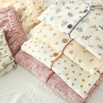 The Muslin House™ Flora - 100% Muslin Cotton Pajama