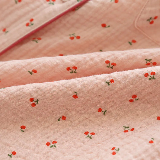 The Muslin House™ Cherry - 100% Muslin Pajama Cotton