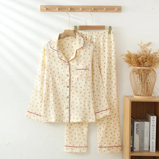 The Muslin House™ Flora - 100% Muslin Cotton Pajama