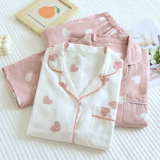 The Muslin House™ Heartly - 100% Cotton Pyjama