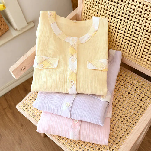 The Muslin House™ Mia - 100% Muslin Cotton Pajama