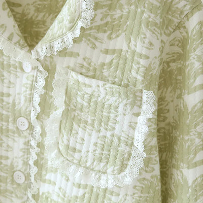 The Muslin House™ Pastel Palm - 100% Cotton