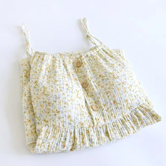 The Muslin House™ The Bloom Nightgown - 100% Muslin Cotton