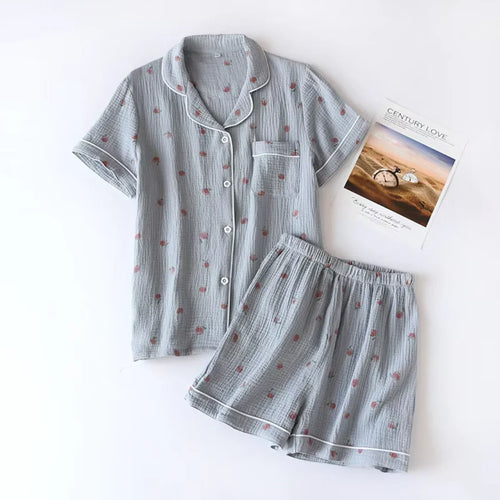 The Muslin House™ Nuvell - 100% Muslin Cotton Pyjama