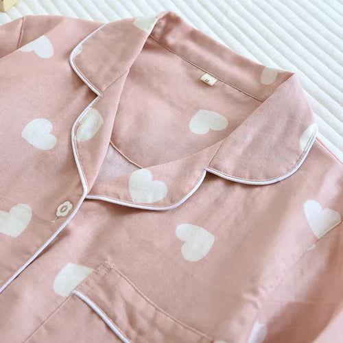The Muslin House™ Heartly - 100% Cotton Pyjama