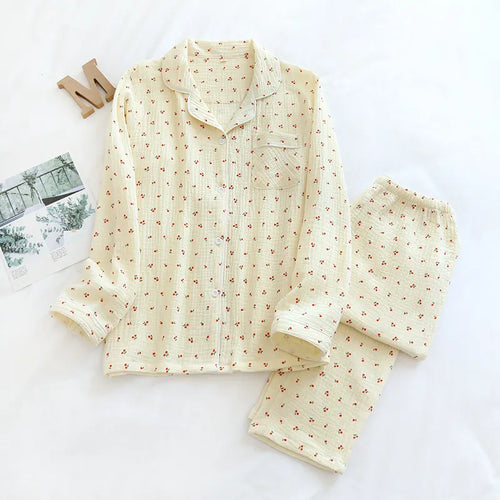 The Muslin House™ Cherry - 100% Muslin Pajama Cotton