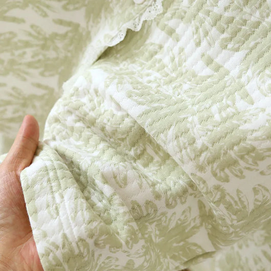 The Muslin House™ Pastel Palm - 100% Cotton