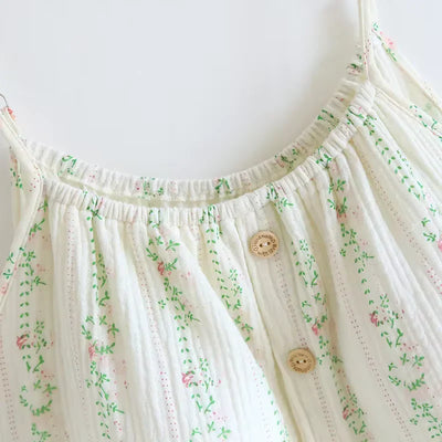 The Muslin House™ The Bloom Nightgown - 100% Muslin Cotton