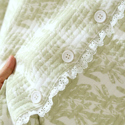 The Muslin House™ Pastel Palm - 100% Cotton