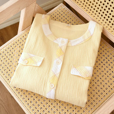 The Muslin House™ Mia - 100% Muslin Cotton Pajama