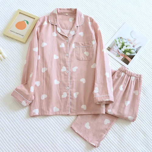 The Muslin House™ Heartly - 100% Cotton Pyjama