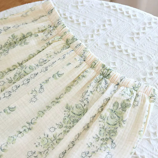 The Muslin House™ Botanical Dream - 100% Muslin Cotton Pajama