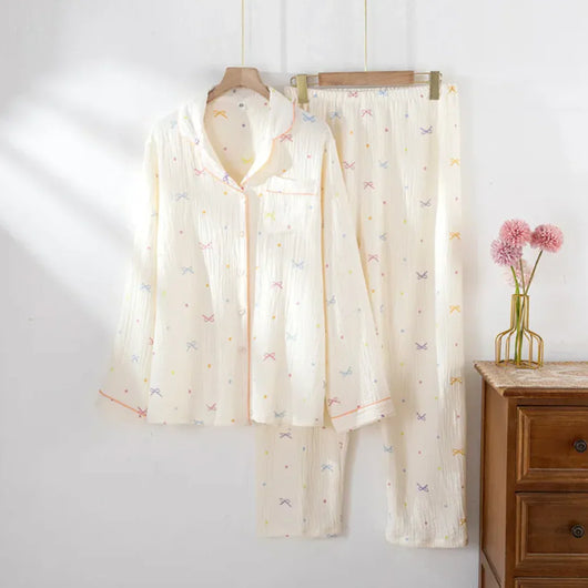 The Muslin House™ Pyjama Étoile – 100% Muslin Cotton